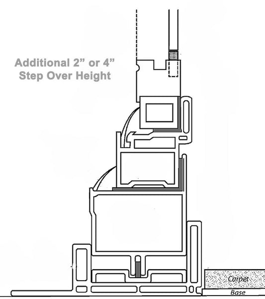 Pet Door Guys Additional Step Over (For New In the Glass Pet Doors Only)