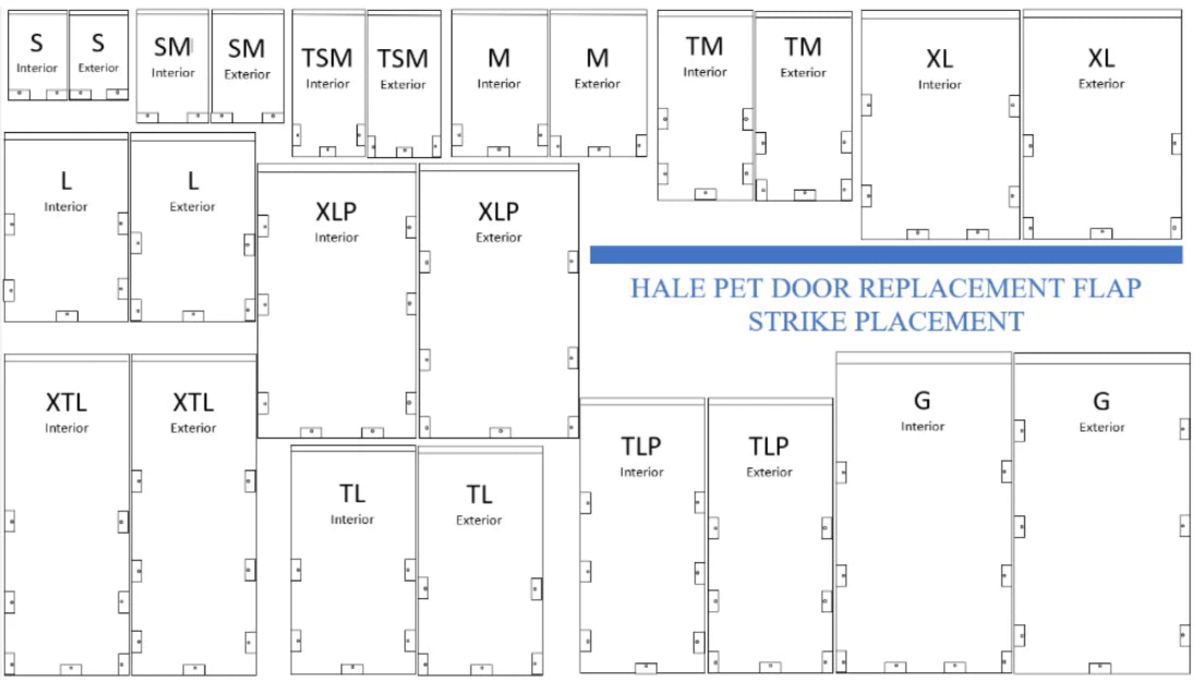 Hale Pet Door Replacement Flaps